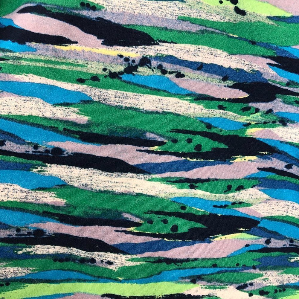 Lululemon Cool Racerback blue green  print Seven Wonders Multi ~ Small - Picture 11 of 16